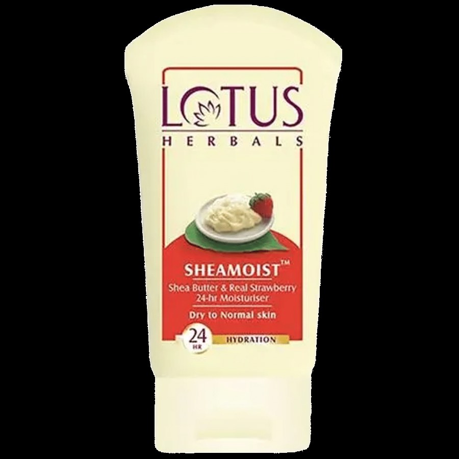 Lotus Herbals Sheamoist Shea Butter & Real Strawberry 24 Hrs Moisturiser