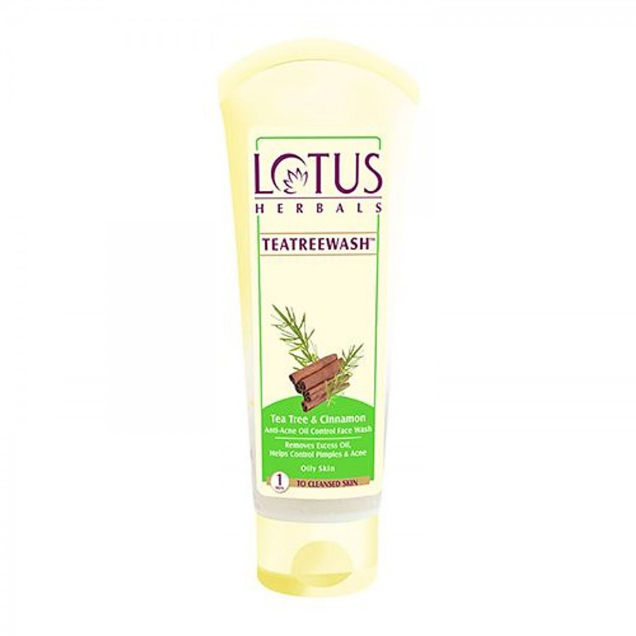 Lotus Herbals Teatreewash Tea Tree & Cinnamon Anti-Acne Oil Control Face Wash