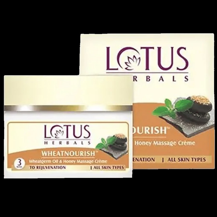 Lotus Herbals Wheatnourish Wheatgerm Oil & Honey Massage Creme