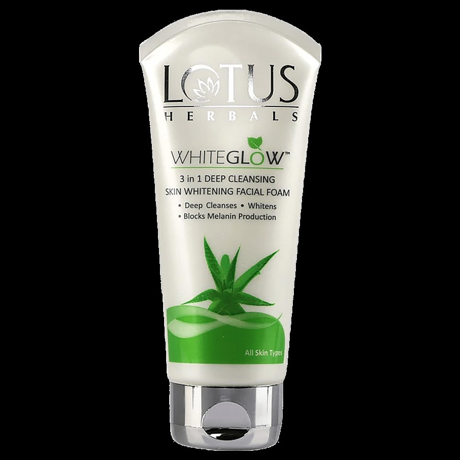 Lotus Herbals WhiteGlow 3 in 1 Deep Cleansing Facial Foam