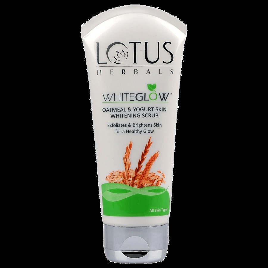 Lotus Herbals WhiteGlow Skin Brightening Oatmeal & Yogurt Scrub