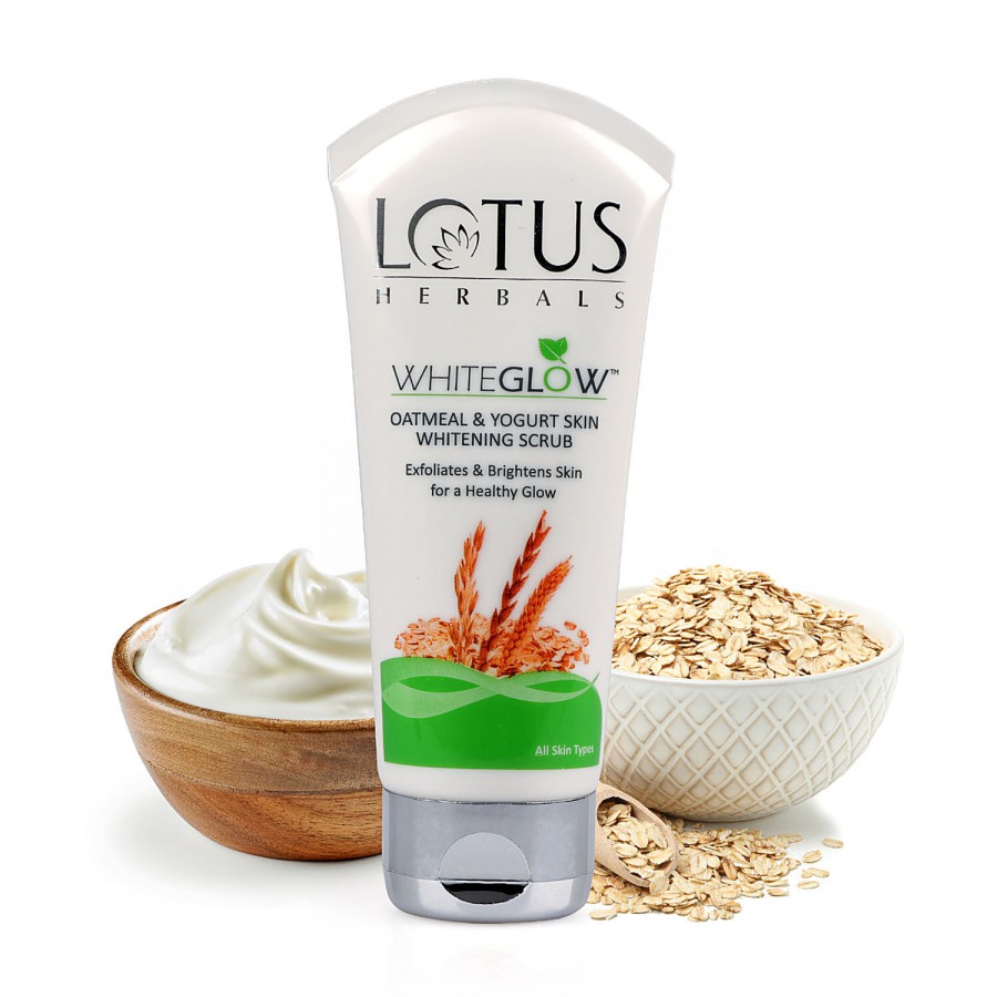 Lotus Herbals WhiteGlow Skin Brightening Oatmeal & Yogurt Scrub