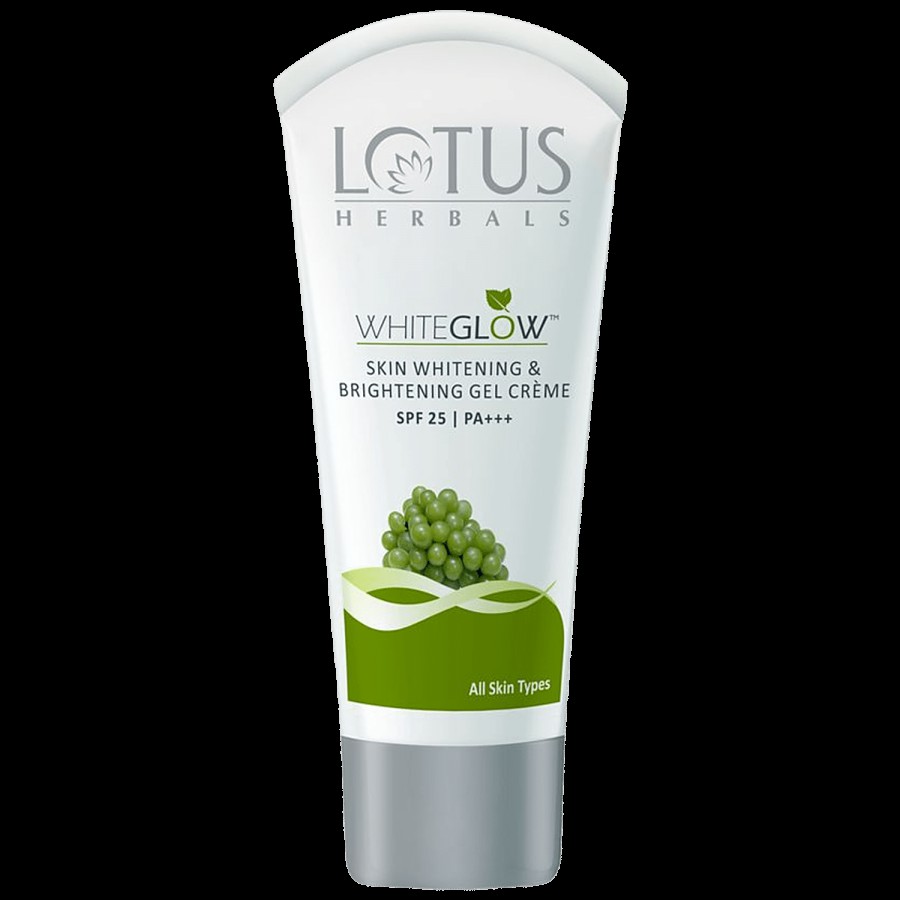 Lotus Herbals WhiteGlow Skin Whitening & Brightening Gel Creme - SPF 25 PA+++