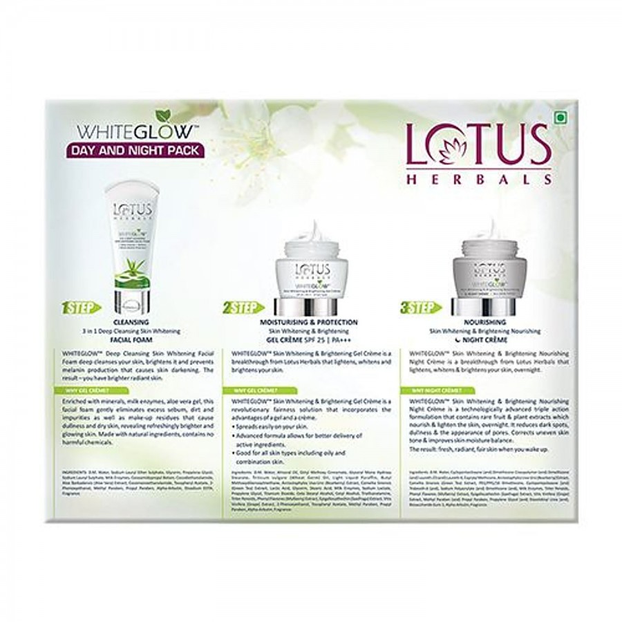 Lotus Herbals Whiteglow Day & Night Pack Kit