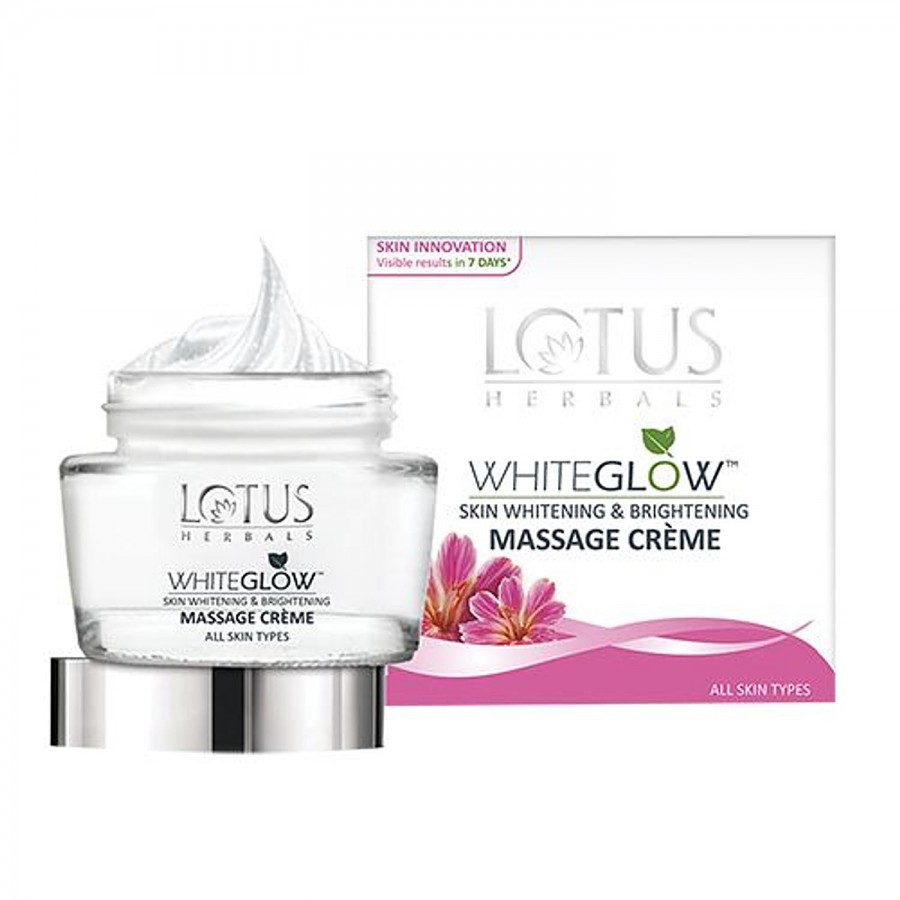 Lotus Herbals Whiteglow Skin Whitening & Brightening Massage Creme