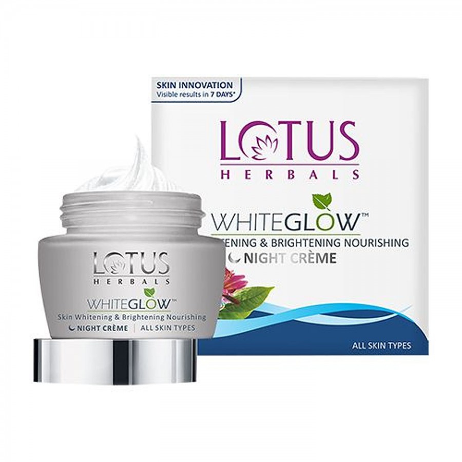 Lotus Herbals Whiteglow Skin Whitening & Brightening Nourishing Night Creme