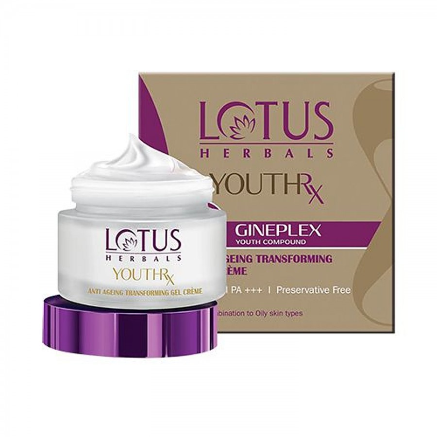 Lotus Herbals Youthrx Anti Ageing Tranforming Gel Creme Pa+++ - SPF 20