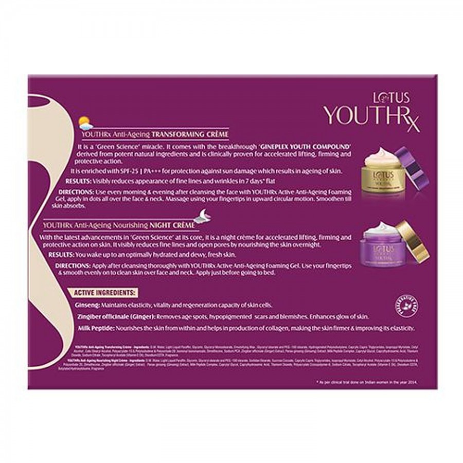 Lotus Herbals Youthrx Day & Night Power Regimen Pack Kit