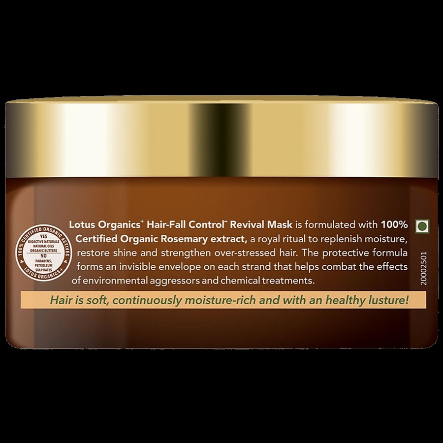 Lotus Organics+ Hair Fall Control Revival Mask - Rosemary