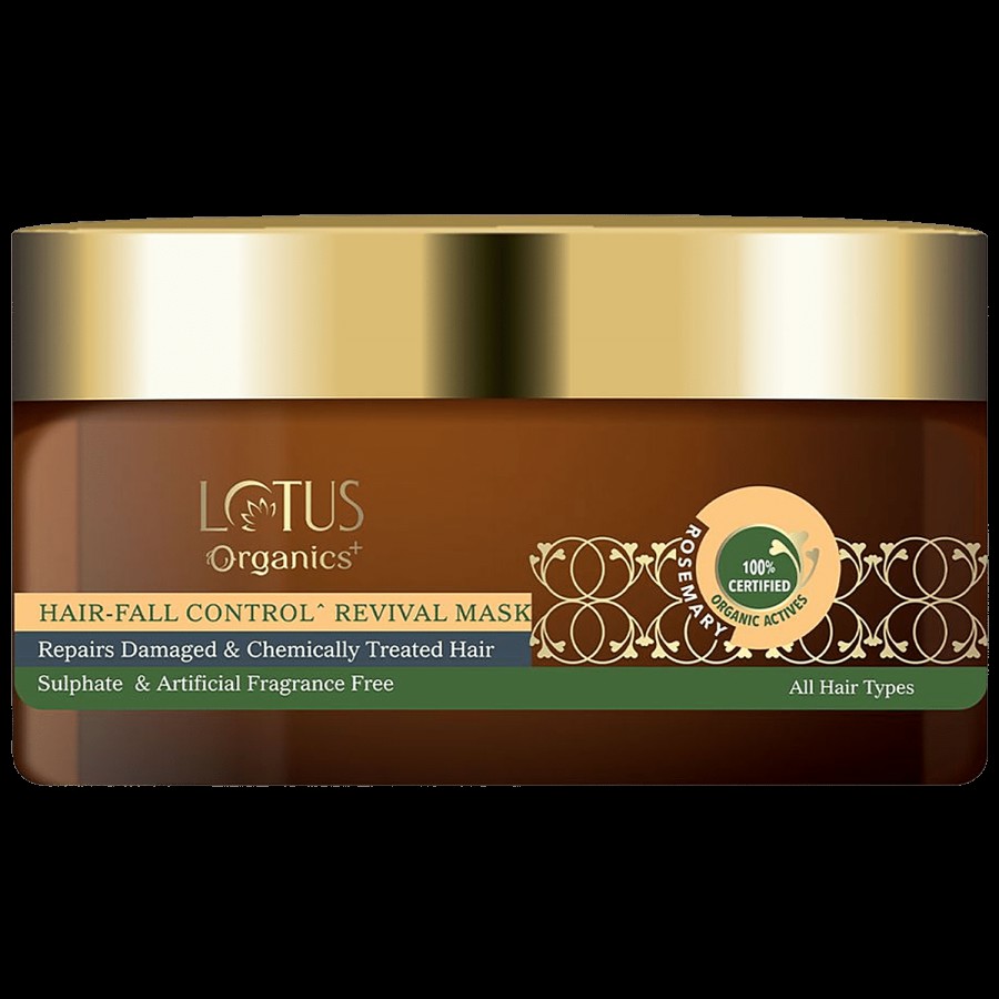 Lotus Organics+ Hair Fall Control Revival Mask - Rosemary