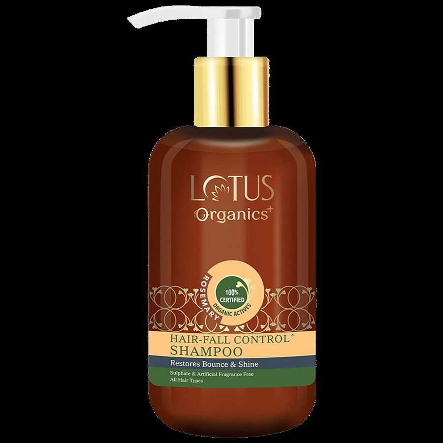 Lotus Organics+ Hair Fall Control Shampoo - Rosemary