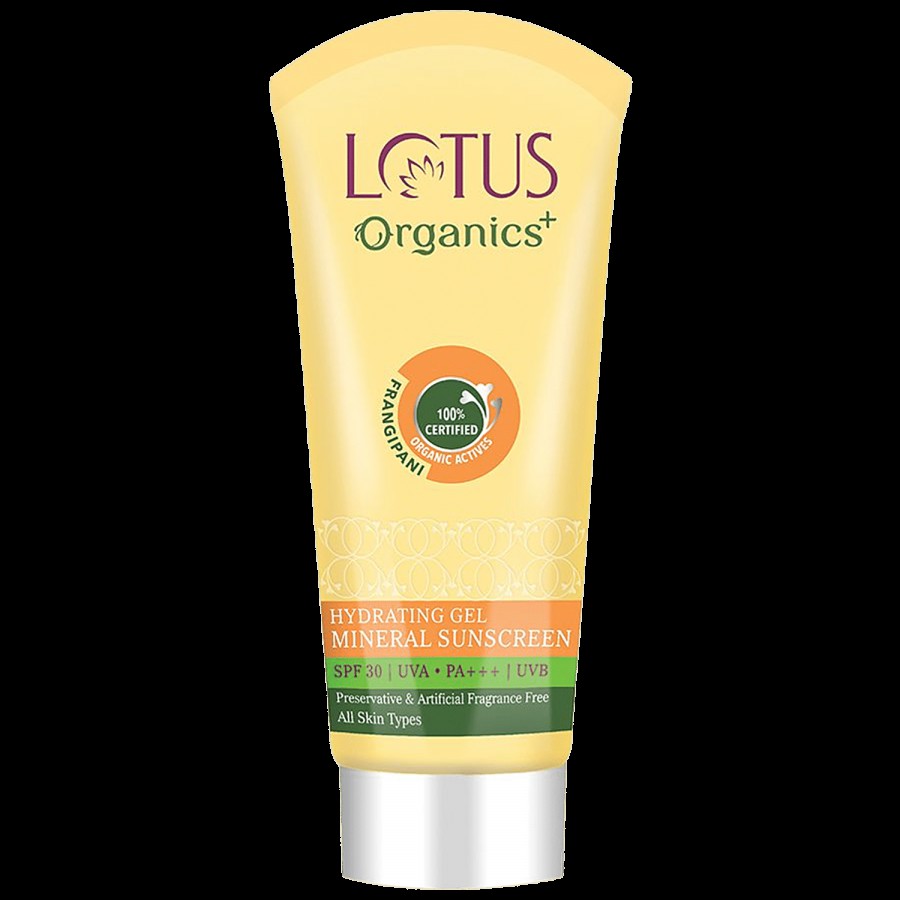 Lotus Organics+ Hydrating Gel Mineral Sunscreen - SPF 30