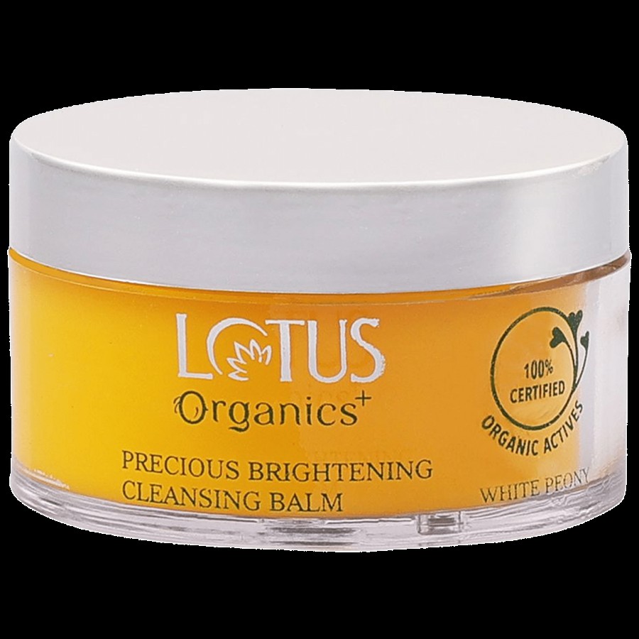 Lotus Organics+ Precious Brightening Cleansing Balm - White Peony