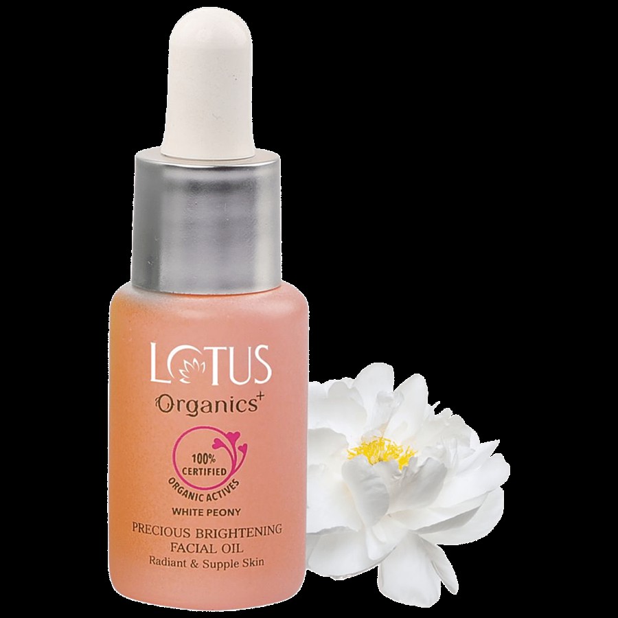 Lotus Organics+ Precious Brightening Facial Oil - White Peony