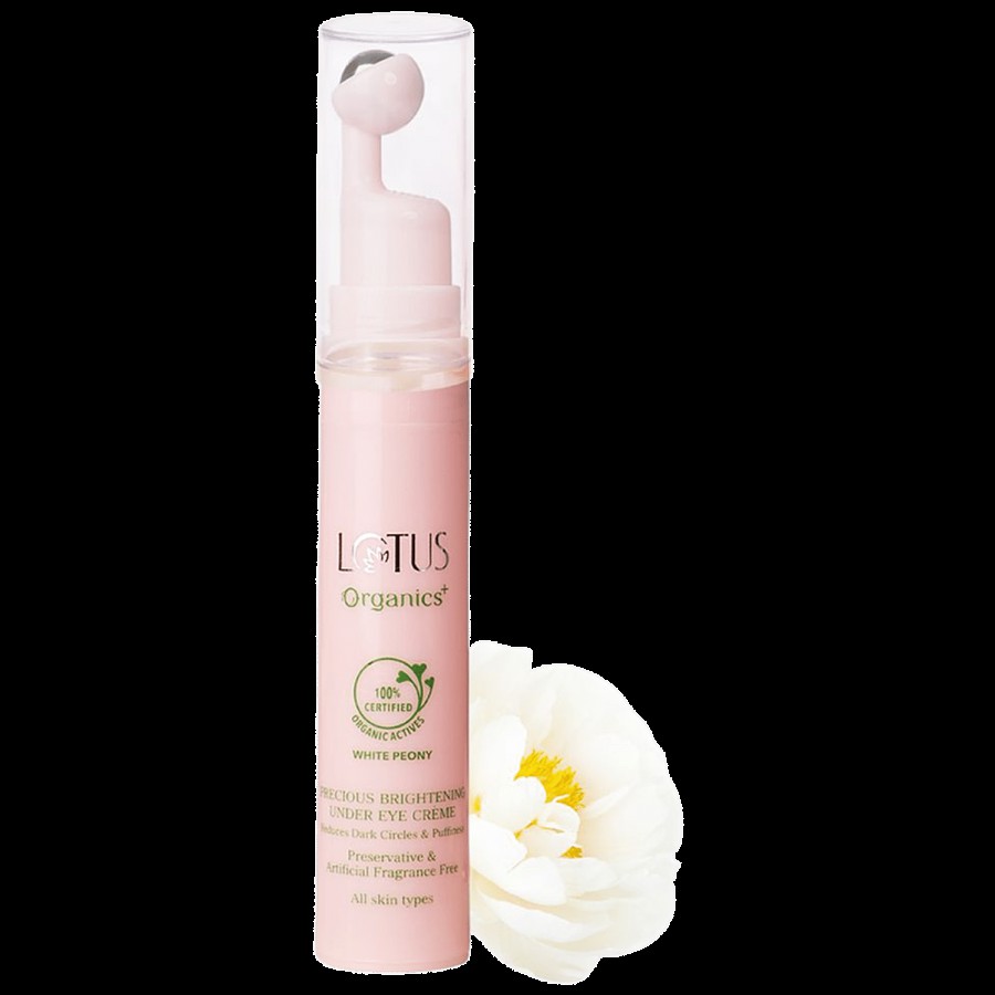 Lotus Organics+ Precious Brightening Under Eye Creme - White Peony