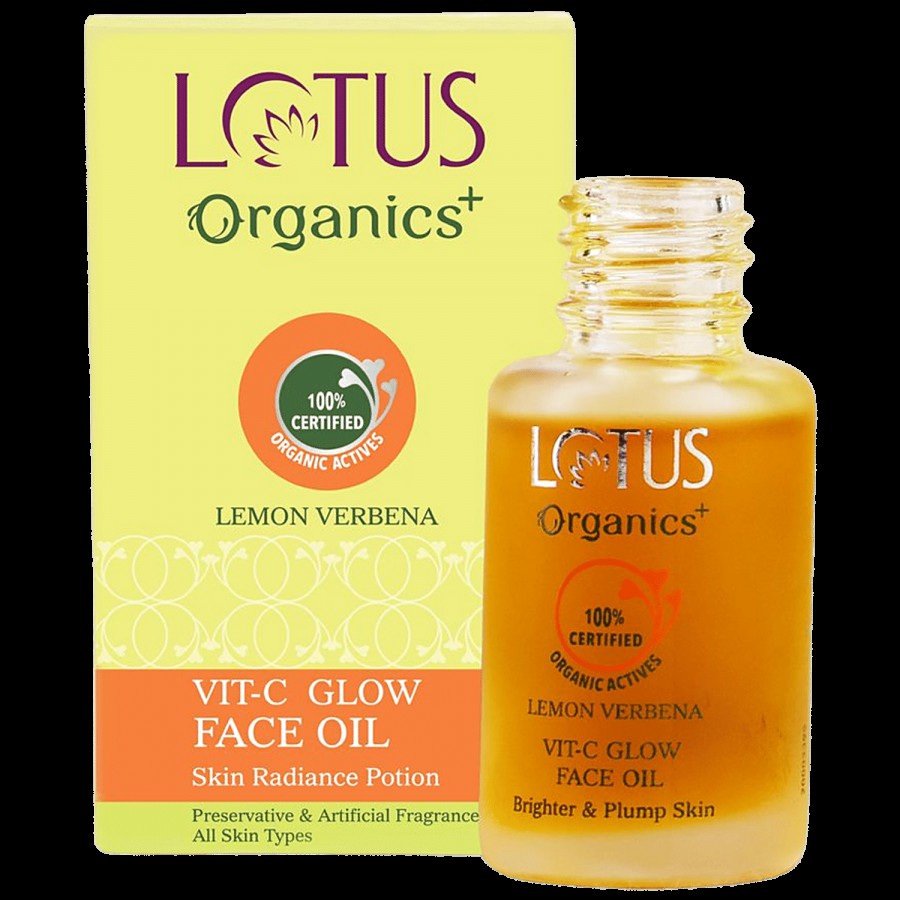 Lotus Organics+ Vit-C Glow Face Oil - Lemon Verbena