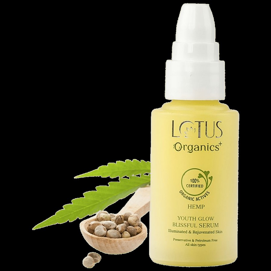 Lotus Organics+ Youth Glow Blissful Serum - Hemp