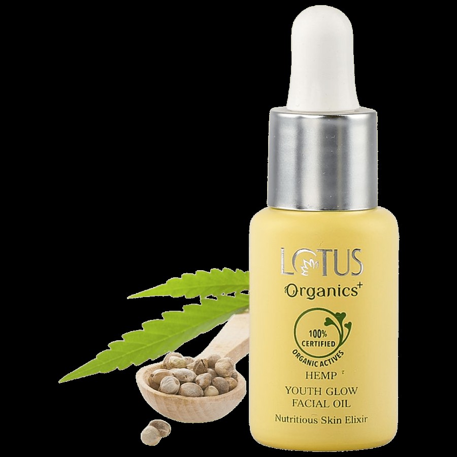 Lotus Organics+ Youth Glow Facial Oil - Hemp