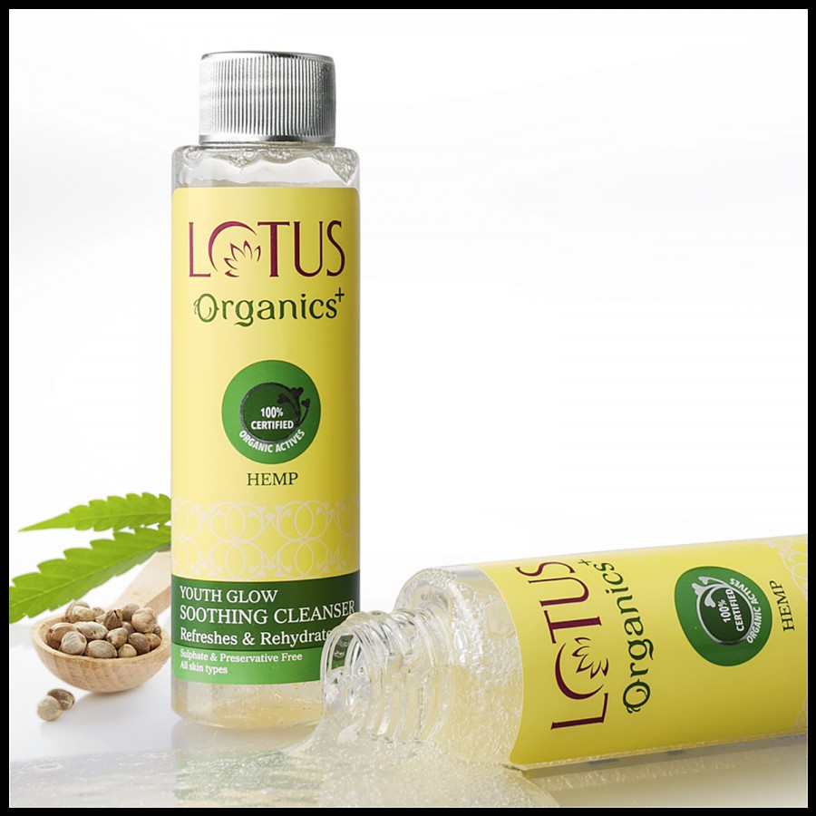 Lotus Organics+ Youth Glow Soothing Cleanser - Hemp