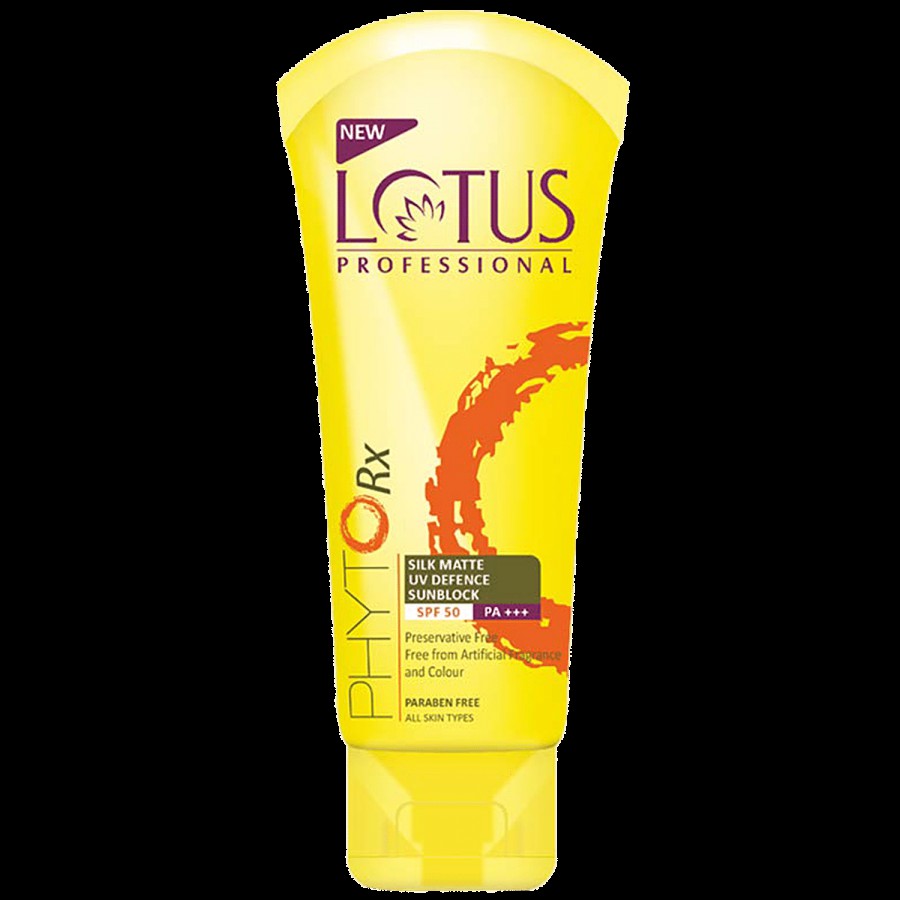 Lotus Professional PhytoRx Silk Matte UV Defence Sunblock - SPF 50