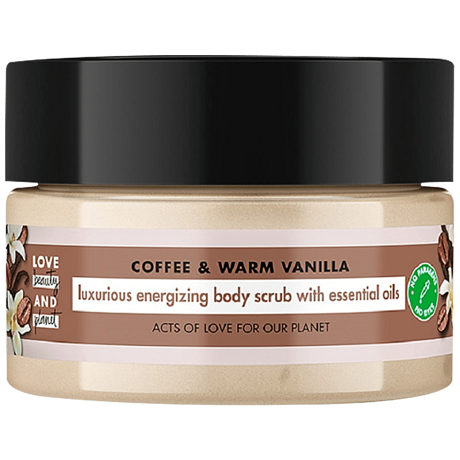 Love Beauty & Planet Luxurious Energizing Body Scrub With Essential Oils - Coffee & Warm Vanilla