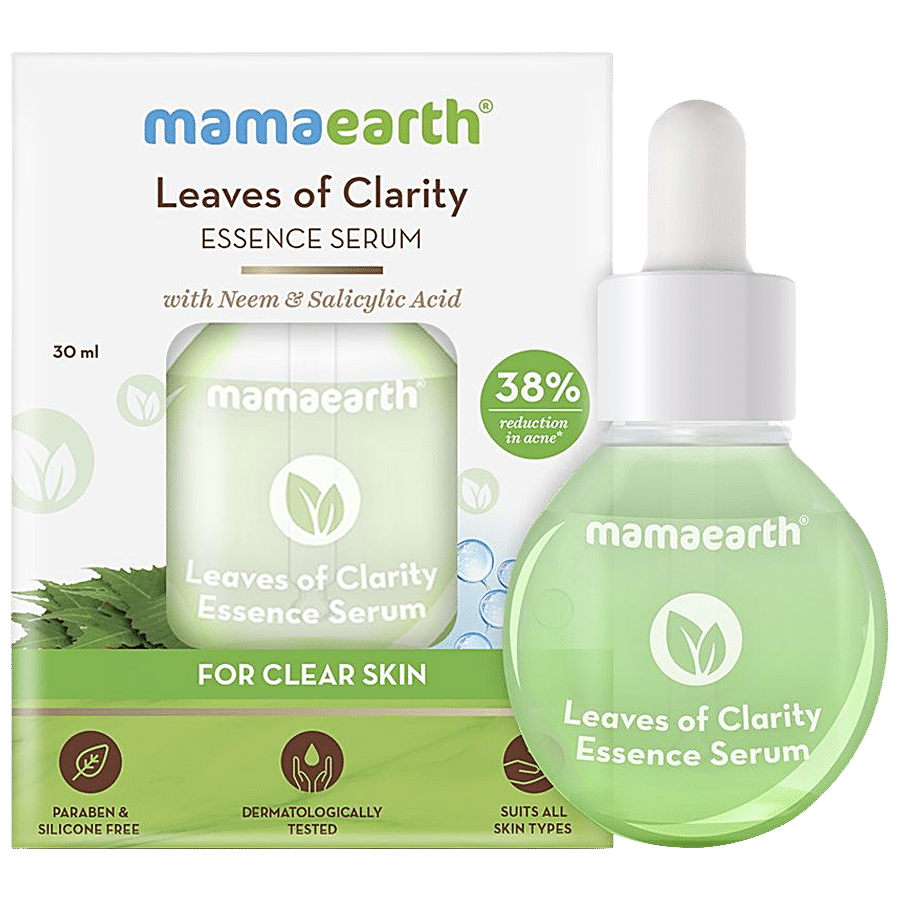 Mamaearth Leaves Of Clarity Essence Serum - With Neem & Salicylic Acid