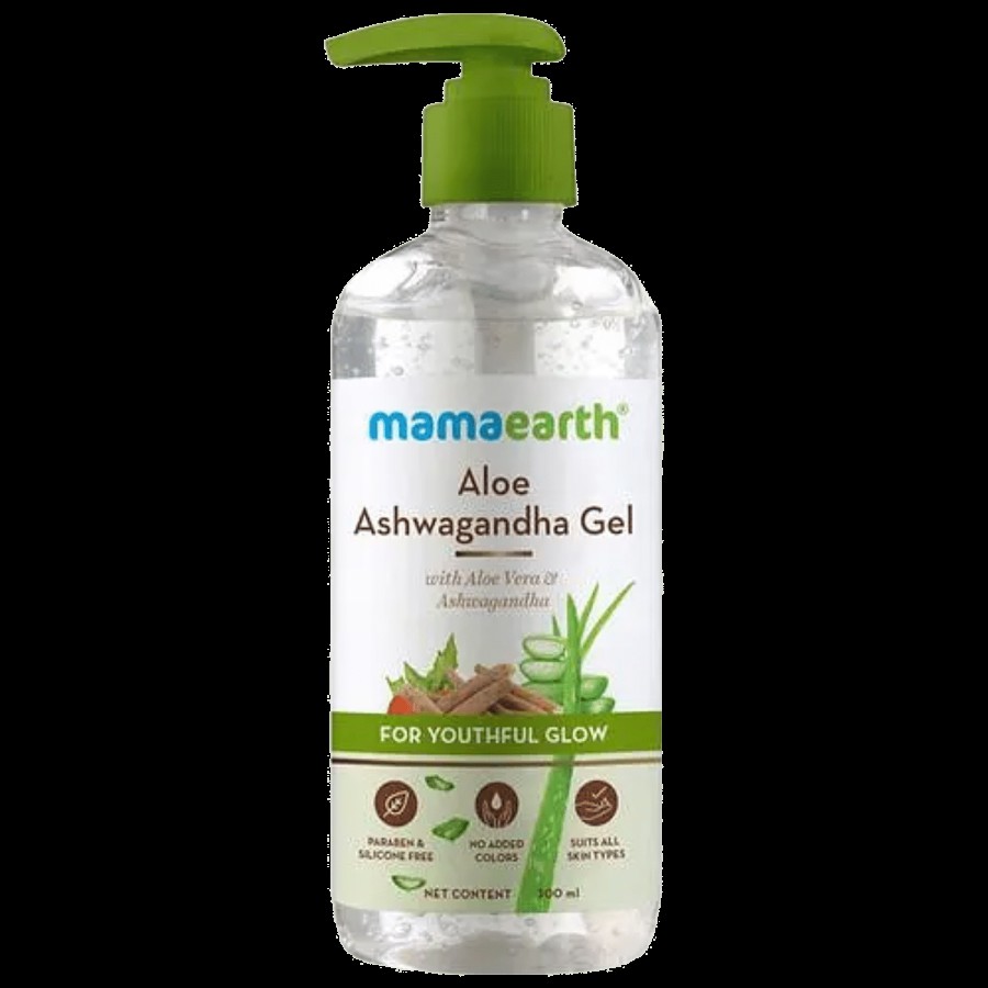 Mamaearth Aloe Ashwagandha Gel - For Youthful Glow