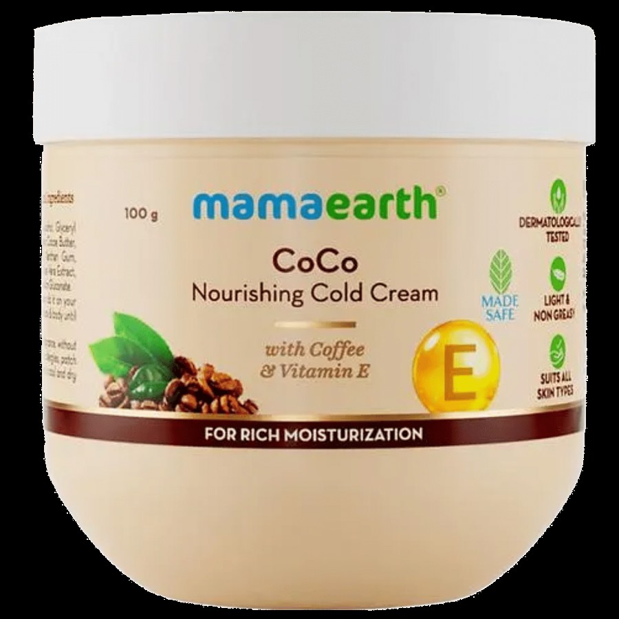 Mamaearth CoCo Nourishing Cold Cream - With Coffee & Vitamin E