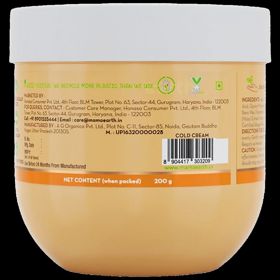 Mamaearth Nourishing Cold Cream - With Honey & Malai