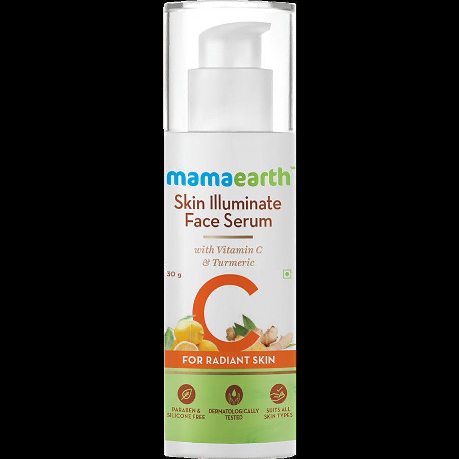 Mamaearth Skin Illuminate Vitamin C Serum For Radiant Skin with High Potency Vitamin C & Turmeric