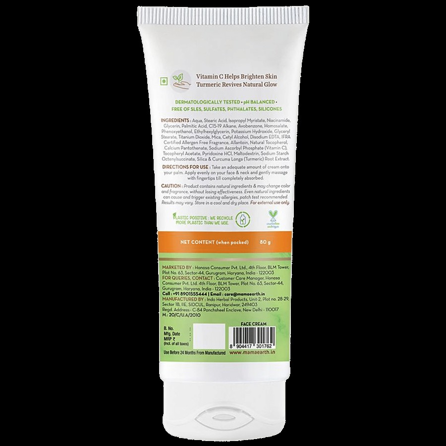 Mamaearth Vitamin C Daily Glow Face Cream - With Turmeric