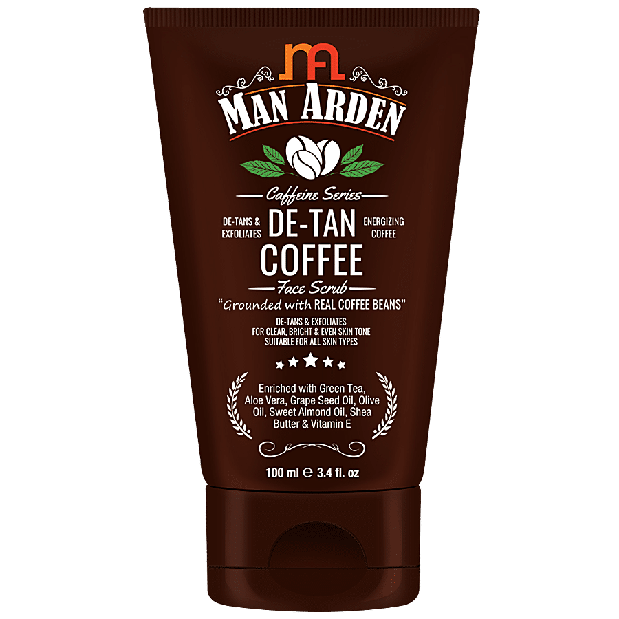 Man Arden Caffeine Series - De Tan Coffee Face Scrub