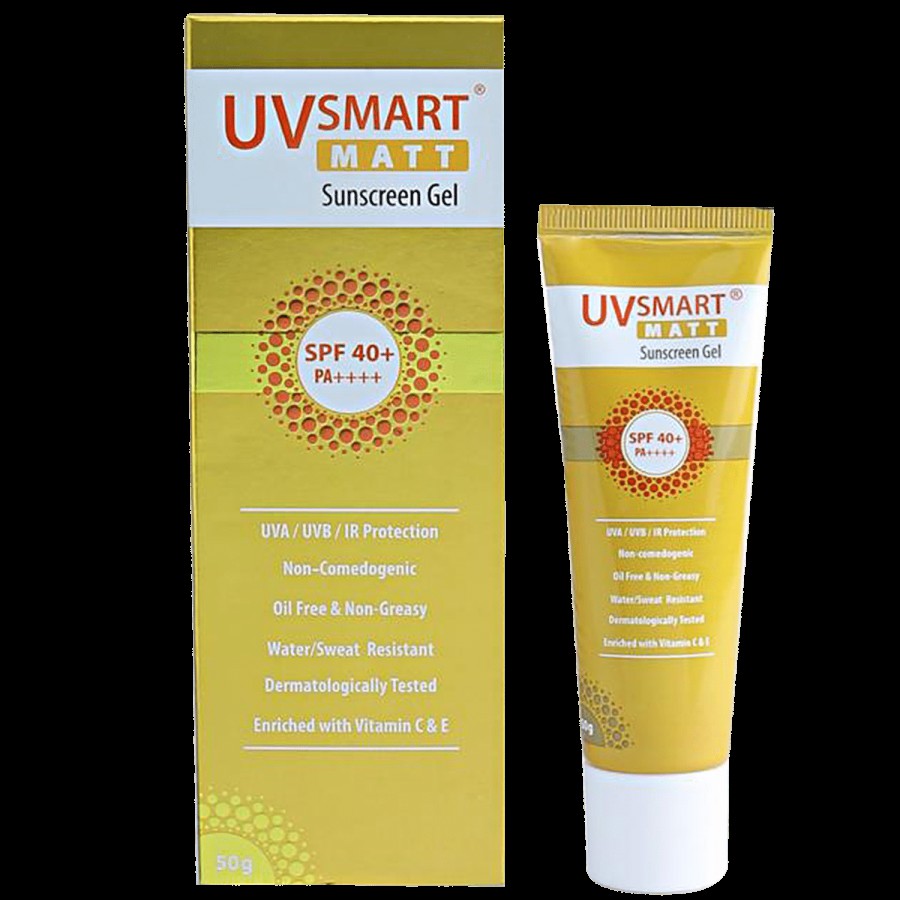 Mankind UVSmart Matt Sunscreen Gel - SPF 40+