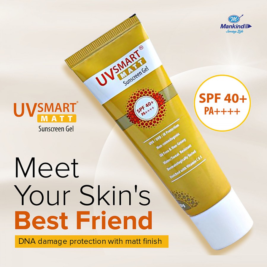 Mankind UVSmart Sunscreen Gel - SPF 40+