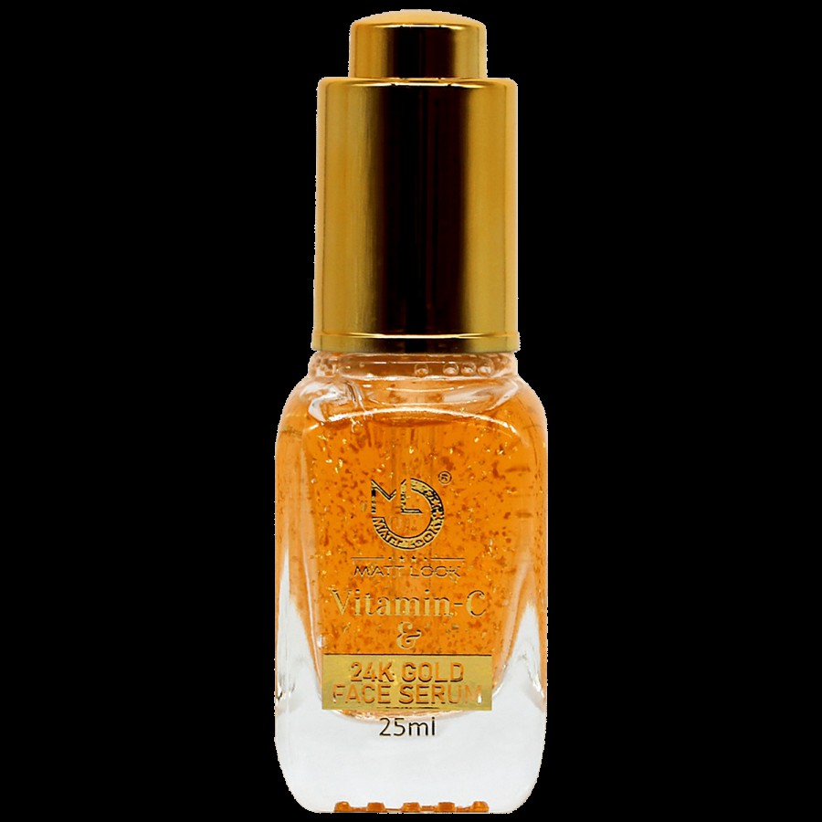 Mattlook Vitamin C & 24K Gold Face Serum - Repairs Skin Damages