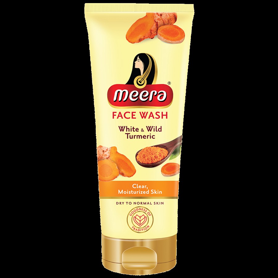 Meera White & Wild Turmeric Face Wash - Fights 99.9% Pimple Causing Bacteria