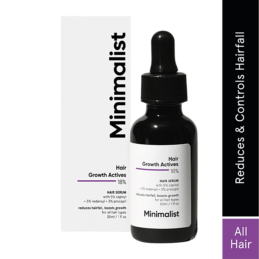 Minimalist Hair Growth Actives 18% Hair Serum - With Procapil