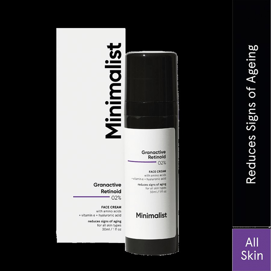 Minimalist Retinoid 2% Face Cream - Reduces Signs Of Aging