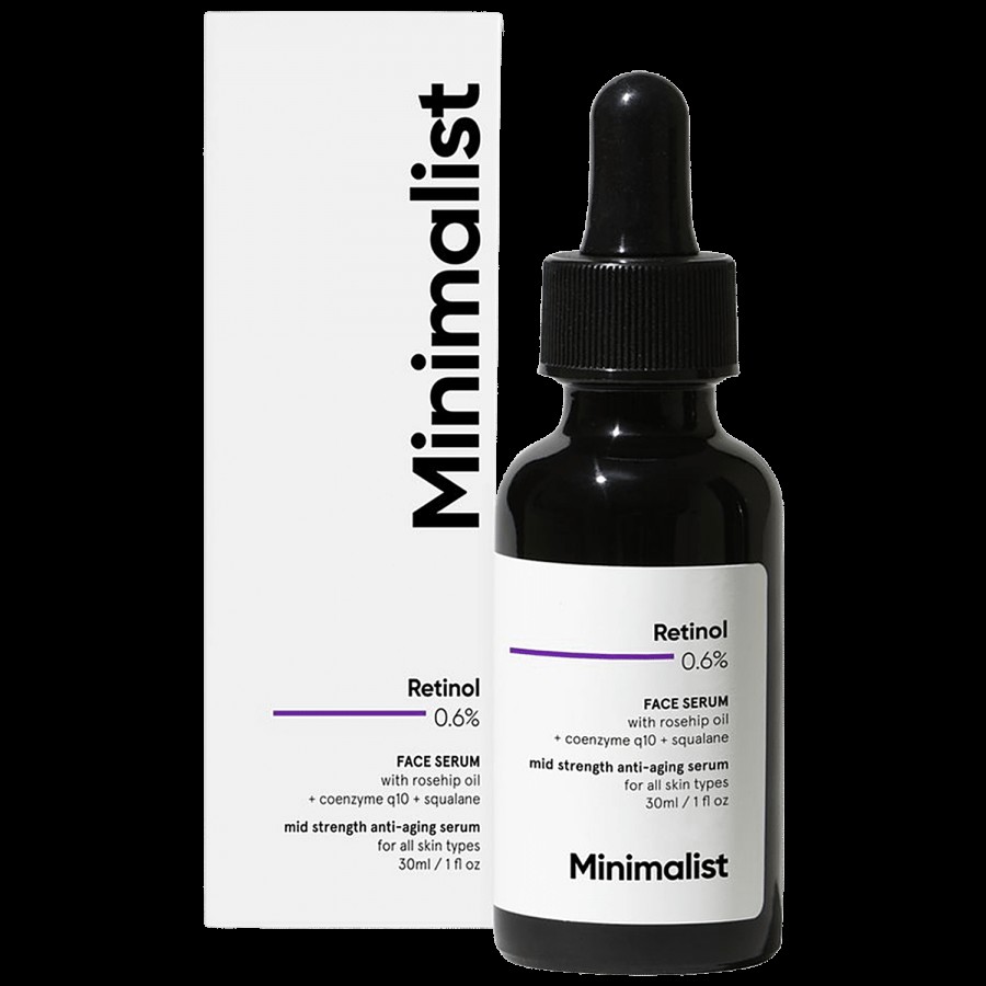 Minimalist Retinol 0.6% Face Serum - With Coenzyme Q10