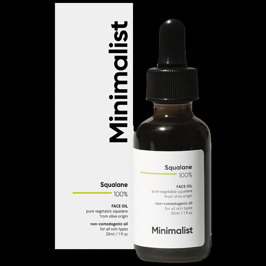 Minimalist Squalane 100% Face Oil - For Light Moisturization