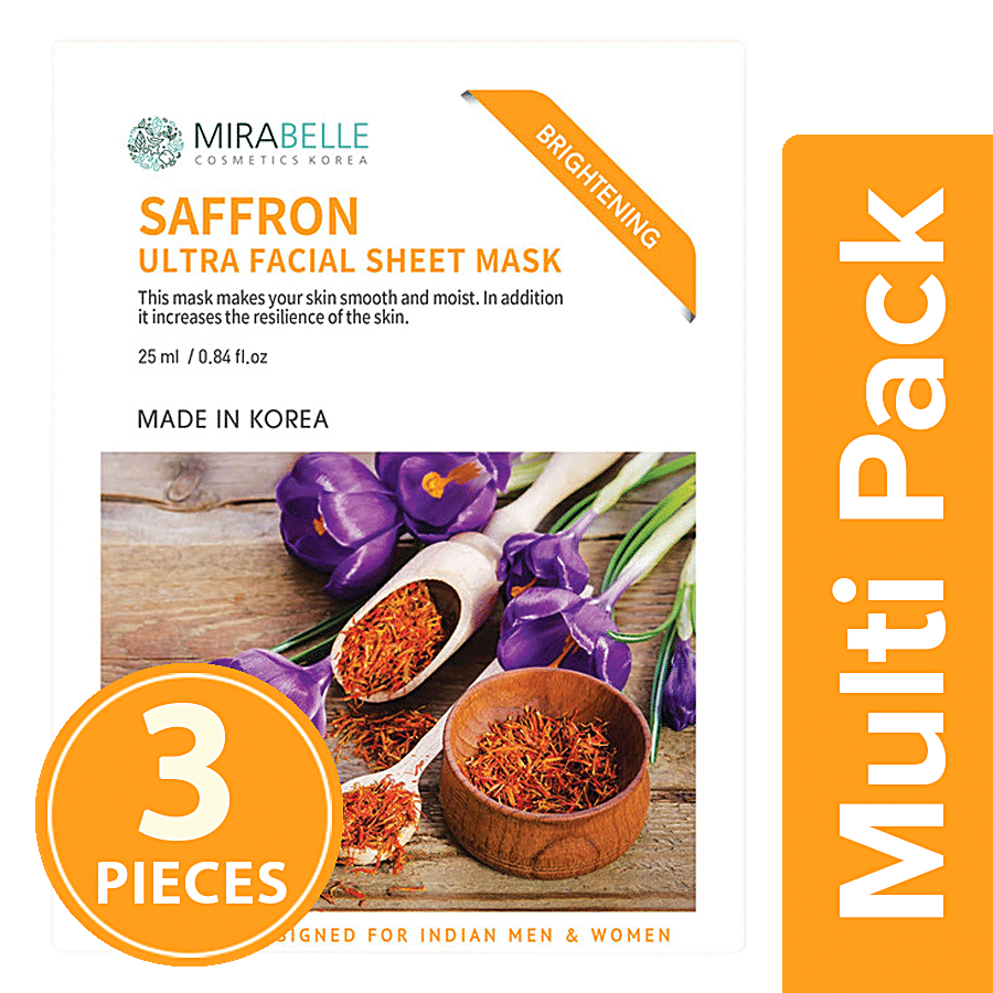 Mirabelle Saffron Ultra Facial Sheet Mask