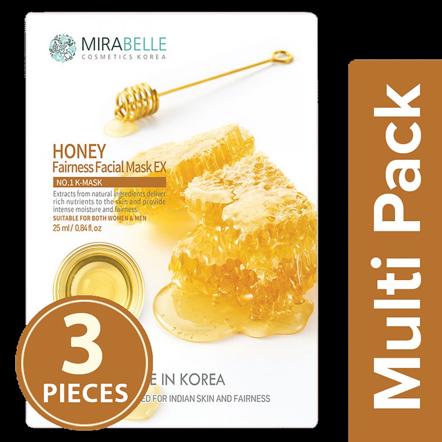 Mirabelle Honey Fariness Facial Sheet Mask EX