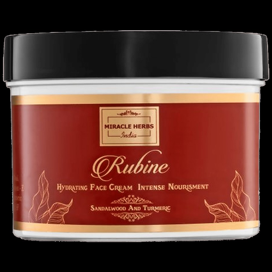 Miracle Herbs India Rubine Hydrating Face Cream - Sandalwood & Turmeric