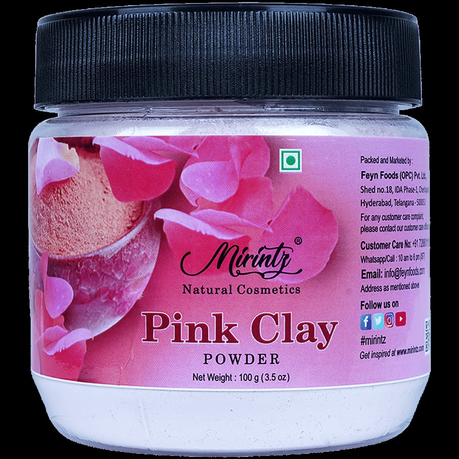 Mirintz Pink Clay Powder - Natural