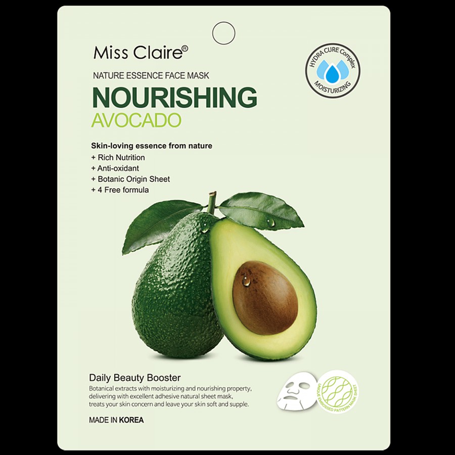 Miss Claire Nature Essence Face Mask - Avocado