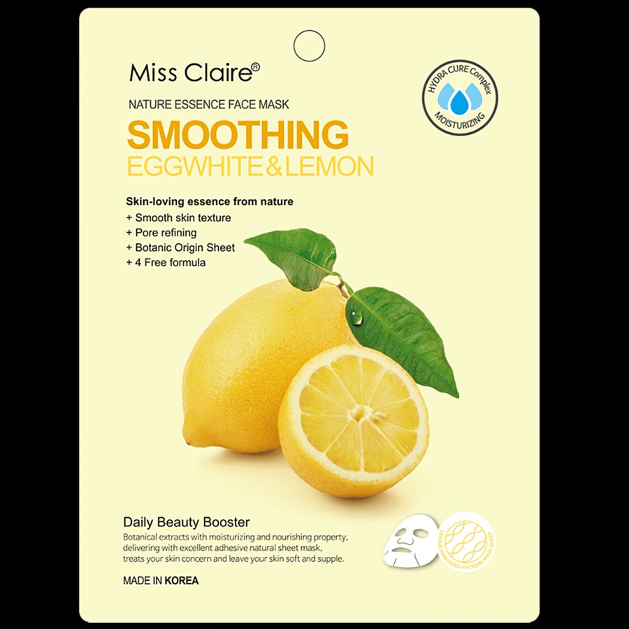 Miss Claire Nature Essence Face Mask - Eggwhite Lemon