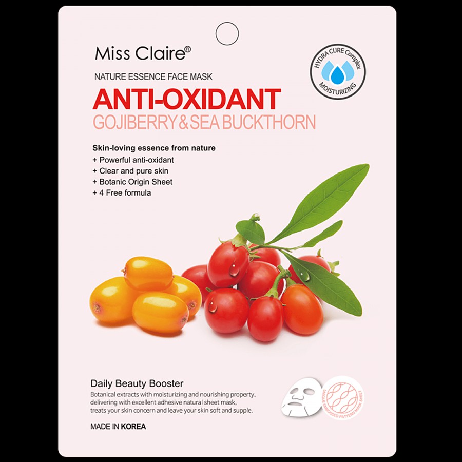 Miss Claire Nature Essence Face Mask - Goji Berry & Sea Buckthorn