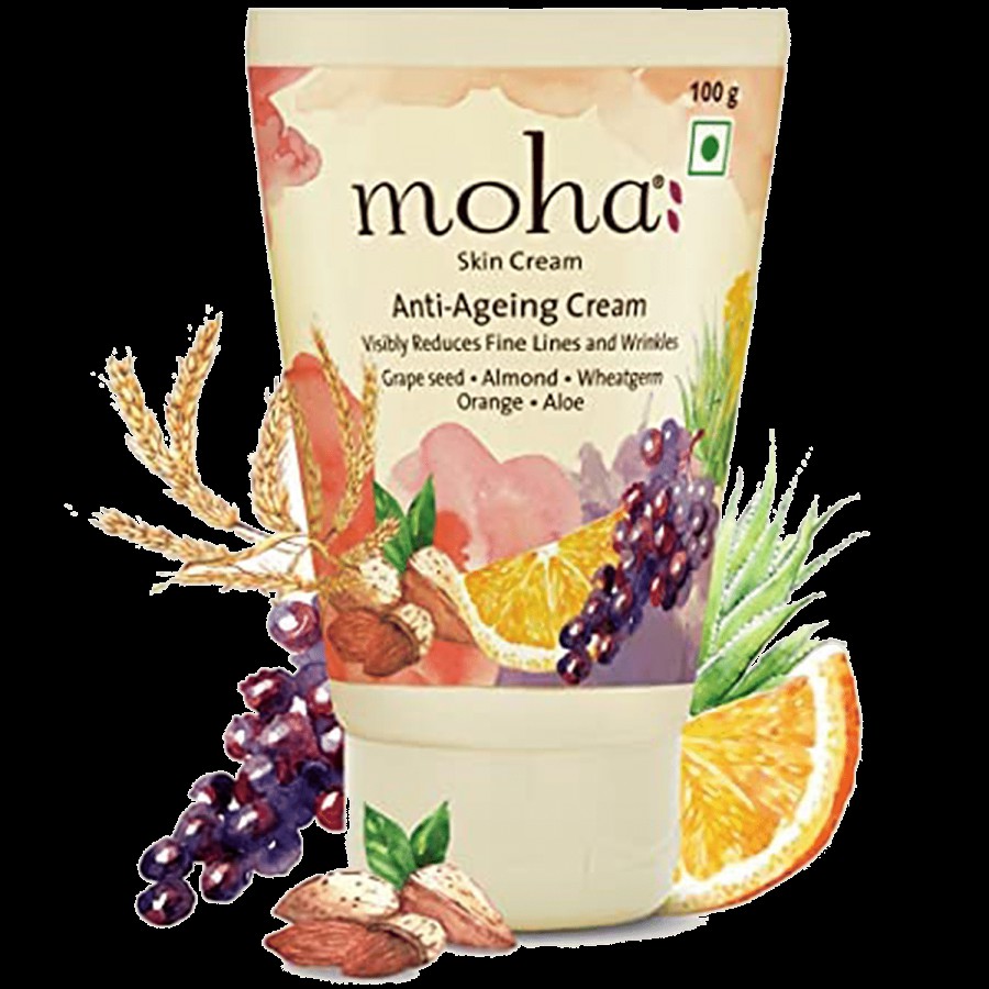 Moha Anti Ageing Skin Cream - Reduces Fine Lines & Wrinkles