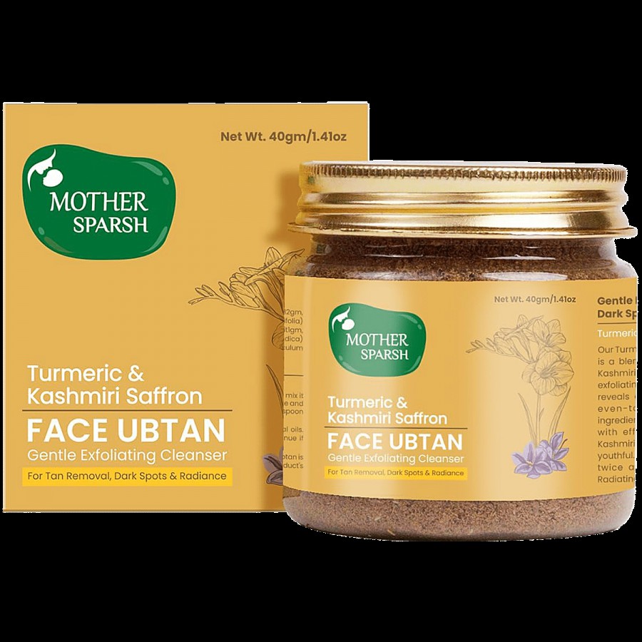 Mother Sparsh Turmeric Healing Face Ubtan - Orange Peel & Saffron Extracts