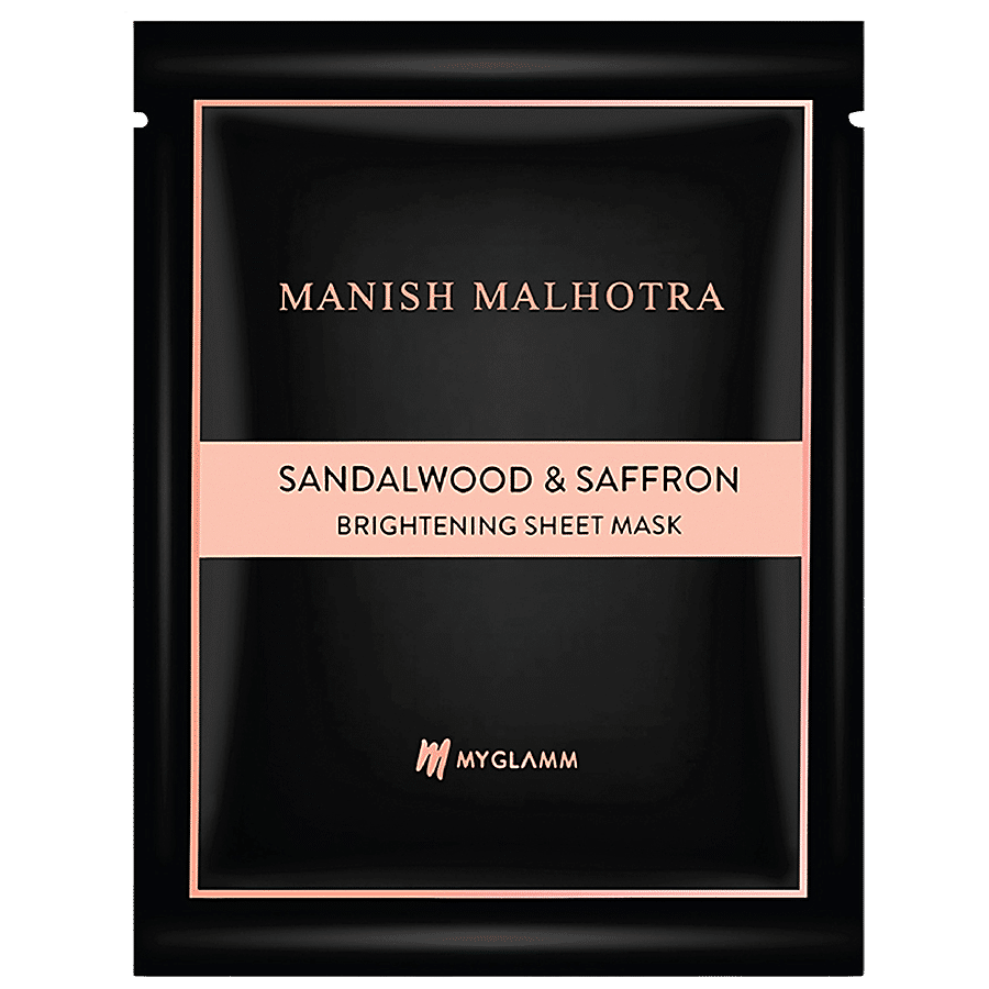 MyGlamm Brightening Sheet Mask - Saffron & Sandalwood